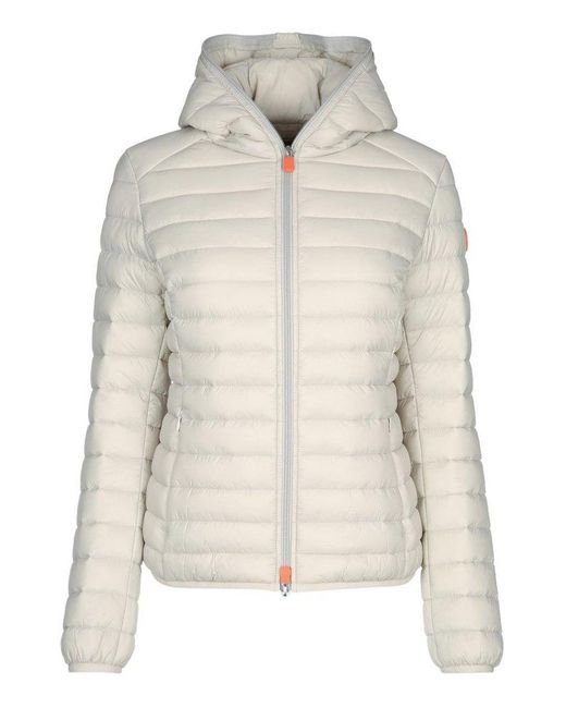 Save The Duck Natural Hooded Puffer Jacket