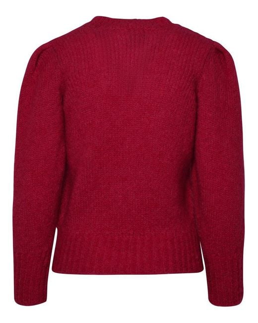 Isabel Marant Red Emma Fuchsia Mohair Sweater
