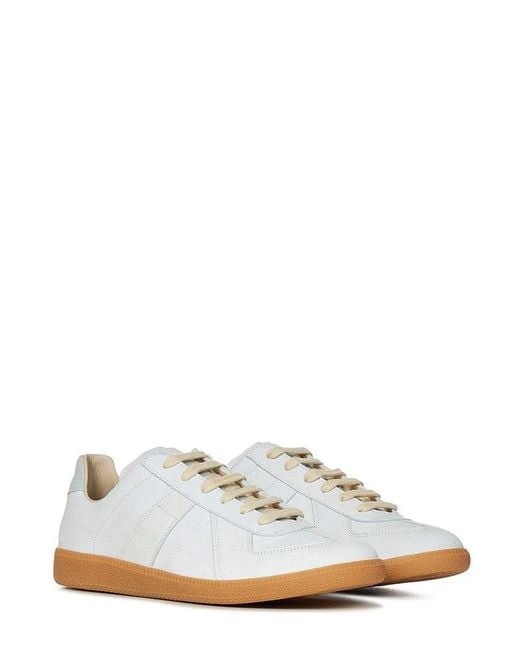 Maison Margiela White Low-top Lace-up Sneakers for men