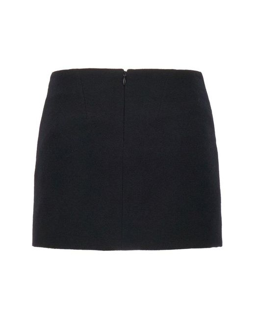 Ann Demeulemeester Black Concealed Zipped Mini Skirt
