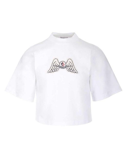 Moncler Genius Cotton Moncler X Palm Angels High Neck T-shirt in White |  Lyst Canada