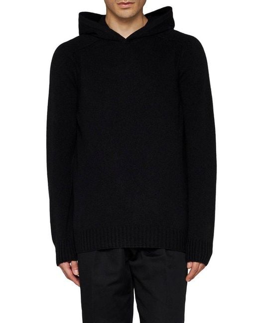 D4.0 Blue Hooded Pullover Sweater for men