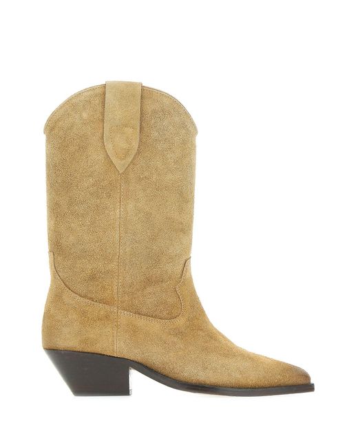 Isabel Marant Natural Duerto Suede Boots