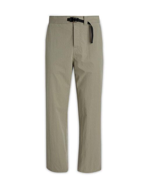 Dior Green Logo Patch Belted-waist Trousers for men