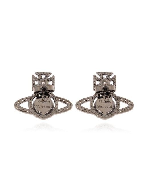 Vivienne Westwood Metallic Earrings With Logo