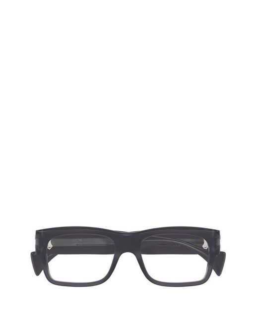 Gucci Black Rectangular Frame Glasses for men