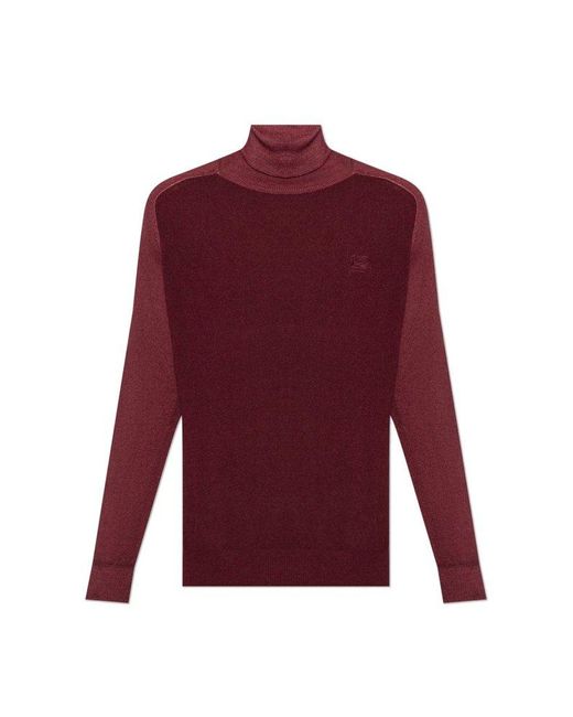 Etro Red Wool Turtleneck Sweater, for men