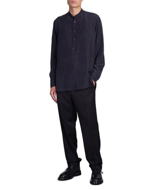 Barena Blue Long-sleeved Shirt for men