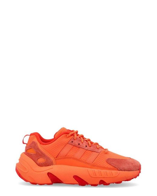 Adidas Orange Originals Zx 22 Boost Low-top Sneakers