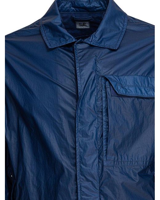 C P Company Blue Utility Jacket for men