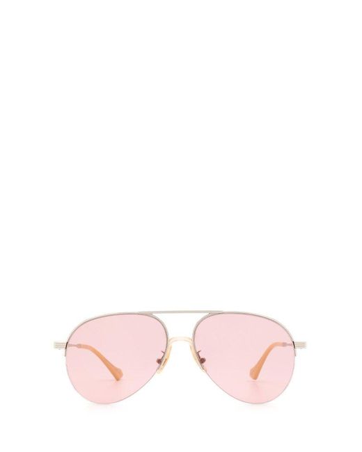 Gucci Pink Aviator Sunglasses for men