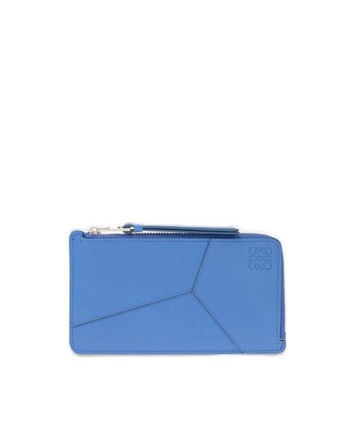 Loewe Blue Leather Card Case for men