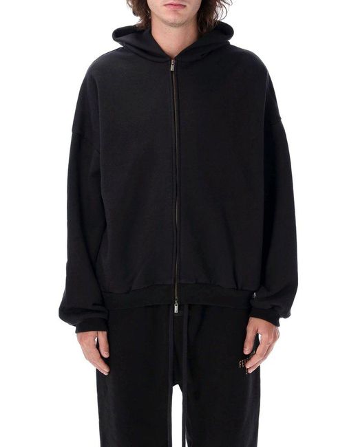 国内発送☆FEAR OF GOD☆HEAVY FLEECE FULLZIP HOODIE/BLACK Fear of God ESSENTIALS Black Heavy Fleece Fullzip Hoodie