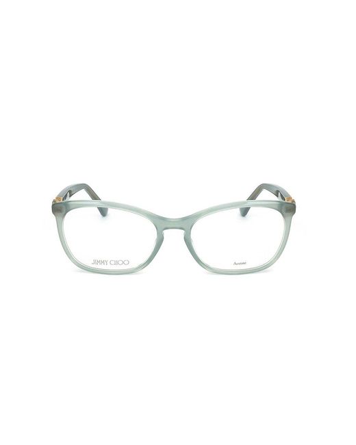 Jimmy Choo Black Rectangle Frame Glasses