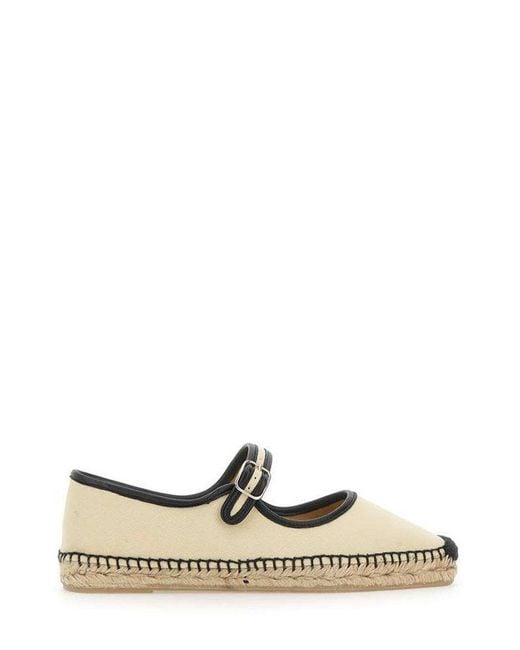 Castaner Natural Padua Mary Jane Flat Espadrilles