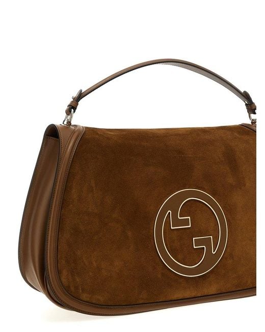 Gucci Brown Blondie Maxi Top Handle Bag