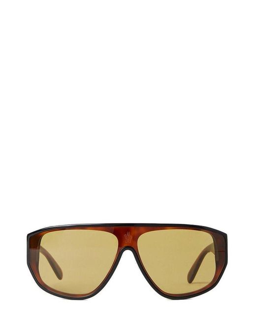 Moncler Gray Aviator Frame Sunglasses for men