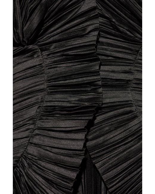 Cult Gaia Black Pleated Dress 'Charlique'