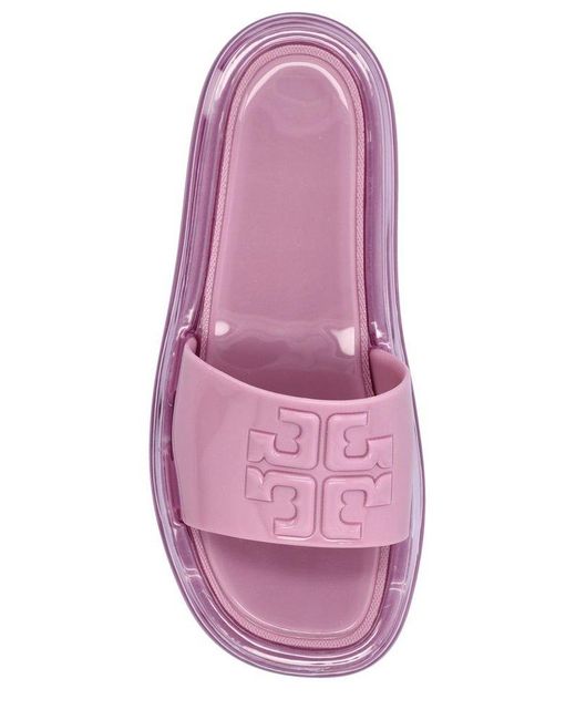 Tory Burch Bubble Jelly Open-toe Slides in Purple | Lyst UK