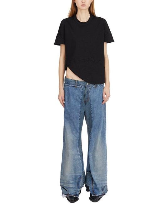 Junya Watanabe Blue Levis Upside Down Denim Pants