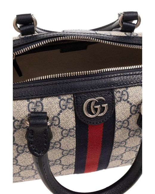 Gucci Ophidia Small Top Handle Bag in Black | Lyst UK