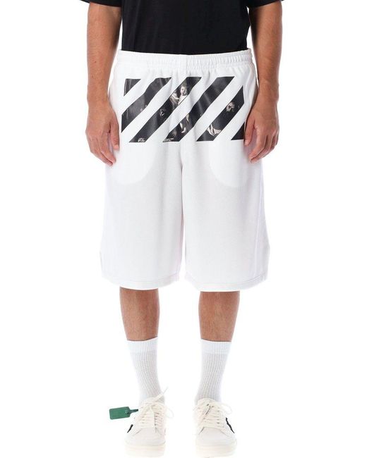 Off-White Virgil Abloh Caravaggio Shorts in White for | Lyst