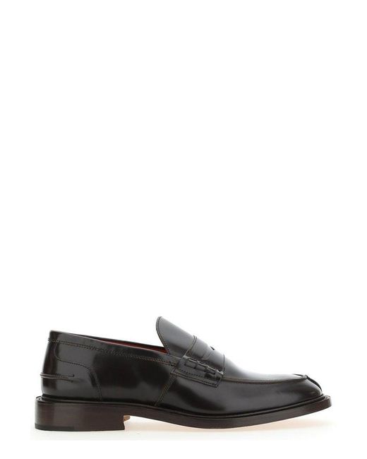 Tricker's James Penny Loafers in Black for Men | Lyst