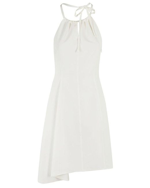Moschino White Jeans Sleeveless Mini Dress