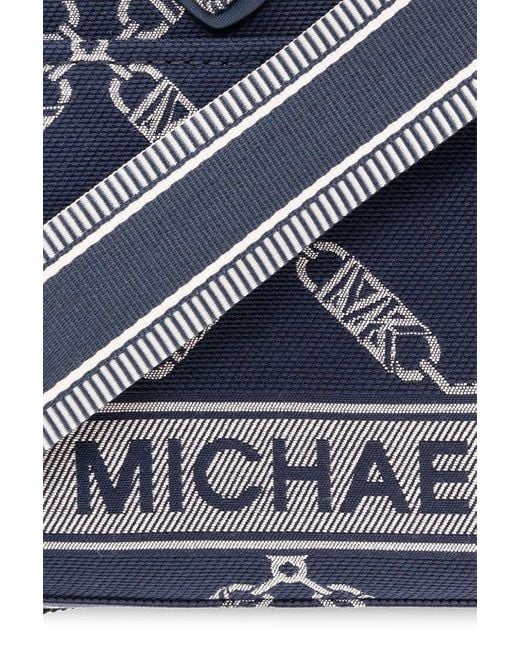 MICHAEL Michael Kors Blue Gigi Large Cotton-blend Tote Bag
