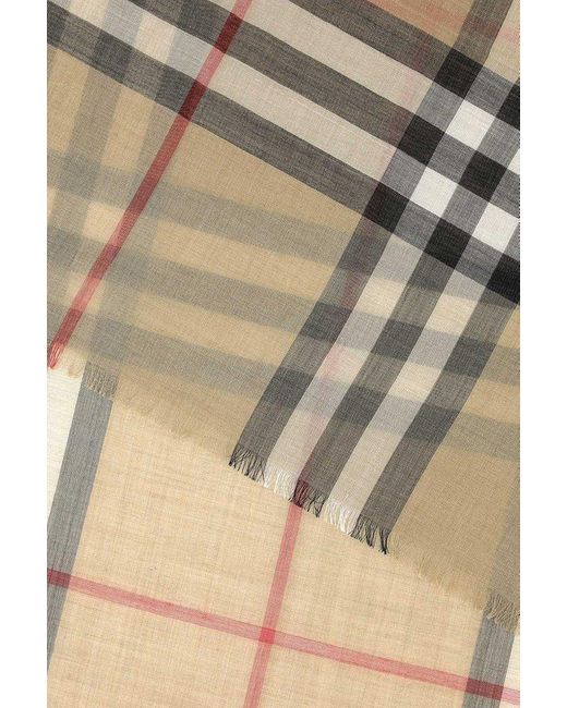 Burberry Black Checked Scarf for men