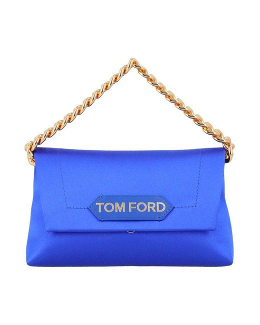 Tom Ford Blue Label Logo Detailed Tote Bag