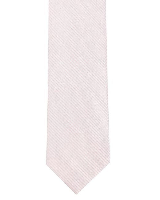 Errico Formicola White Diagonal Stripe Tie for men