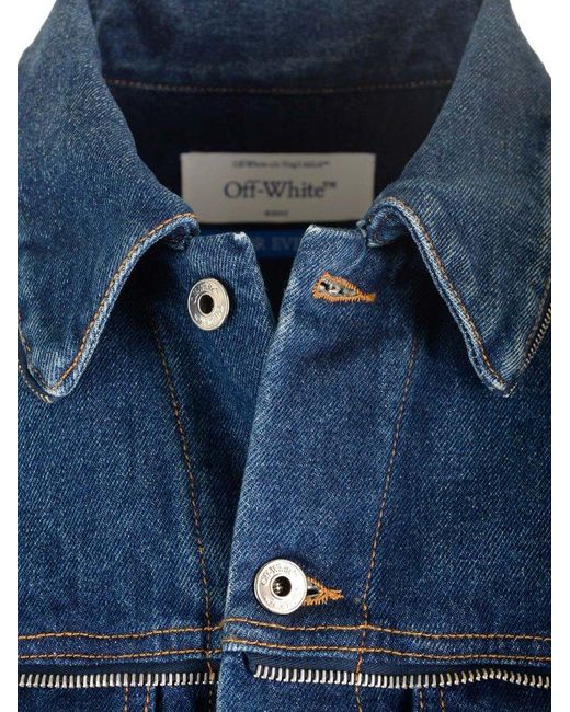 Off-White c/o Virgil Abloh Medium Blue Denim Jacket for men