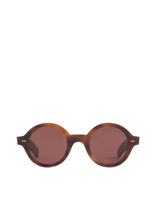 Cutler & Gross Brown 1396 Round Frame Sunglasses for men