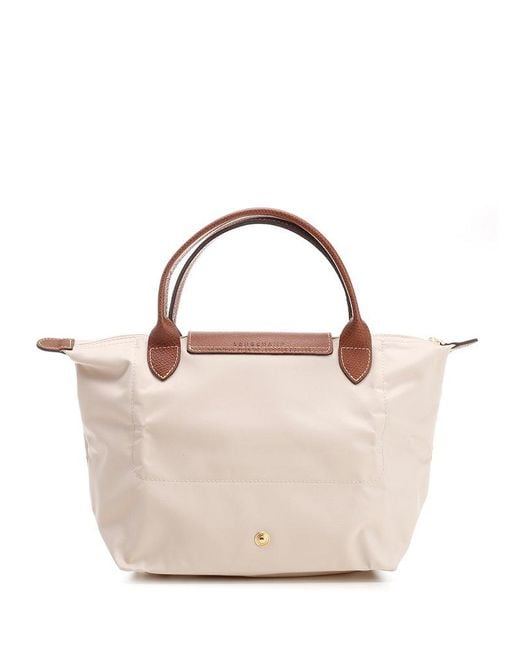 Longchamp Pink Le Pliage Zip-up Small Tote Bag