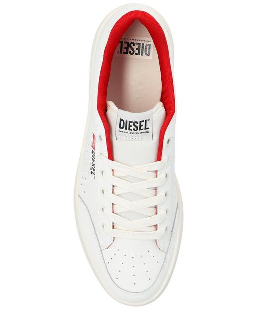 DIESEL White S-athene Low-top Sneakers for men