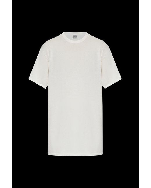 Totême  Black Crewneck Knitted T-Shirt