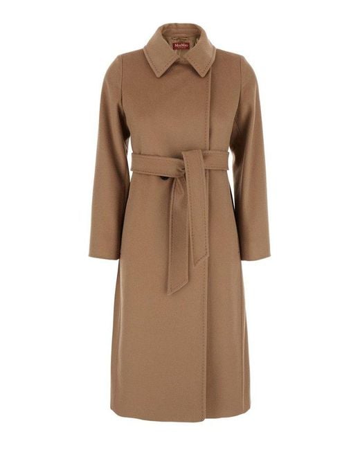 Max Mara Brown Bcollag Belted Coat