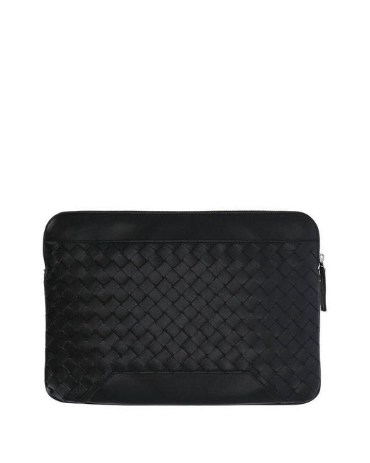 Bottega Veneta Black Getaway Document Case for men