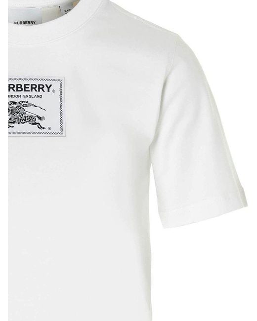 Burberry White Prorsum T-shirt With Logo