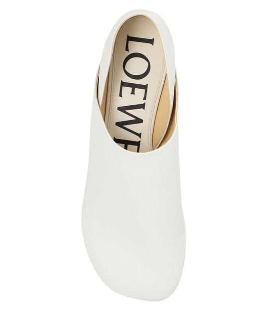 Loewe White Toy Slip-on Slippers