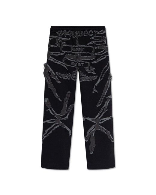 Y. Project Black Distressed Relaxed Pants for men