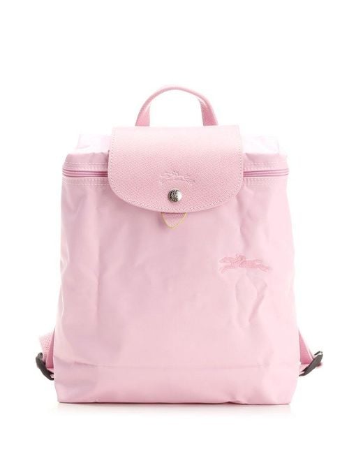 Longchamp Pink Le Pliage Backpack