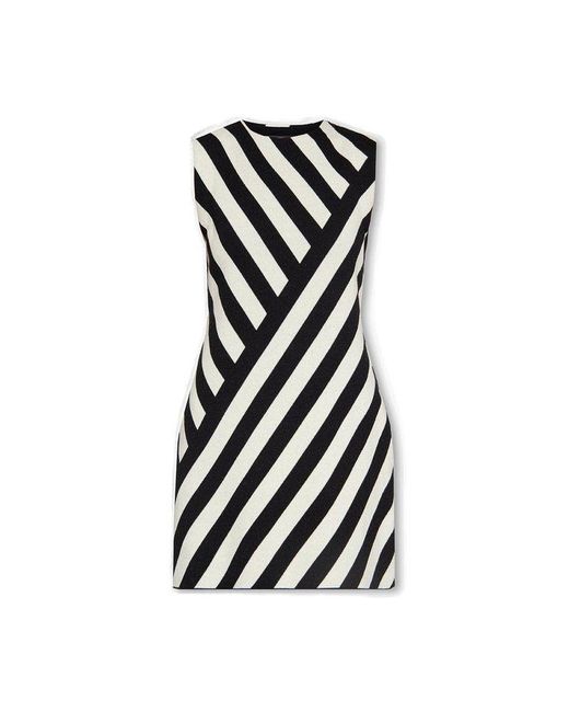 Gucci Black White Striped Dress