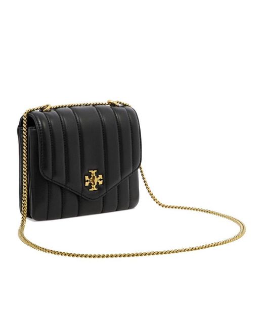 Tory Burch Black Kira Quilted Leather Cross Body Bag