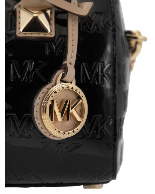 Michael Kors Black Grayson - Leather Handbag With Logo
