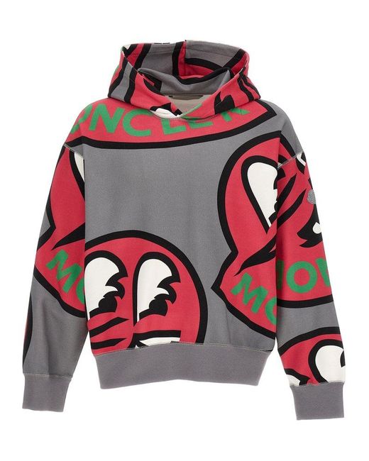 Red on sale moncler hoodie