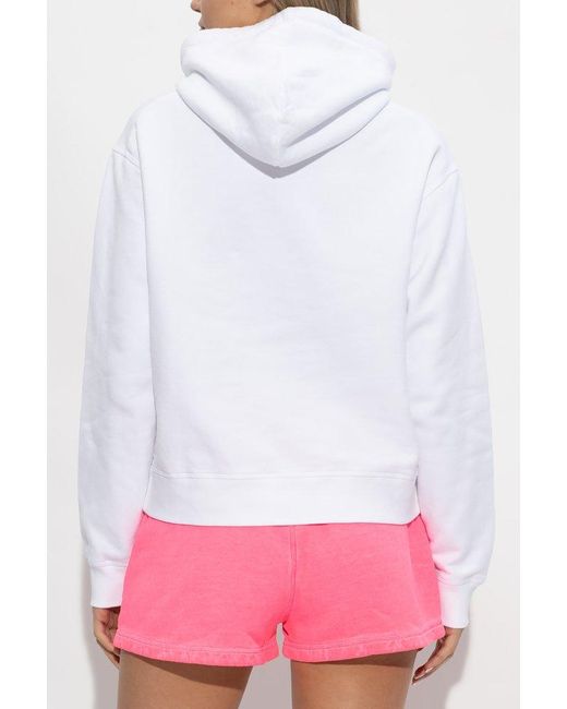 DSquared² White Hoodie With Logo