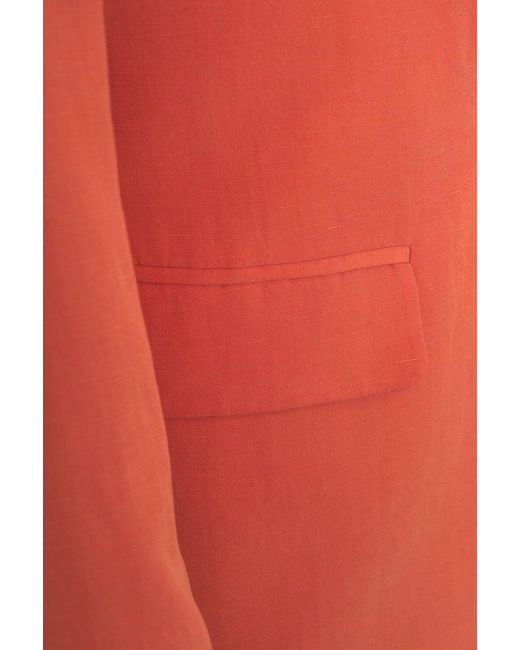 Liu Jo Orange Single-Breasted Blazer