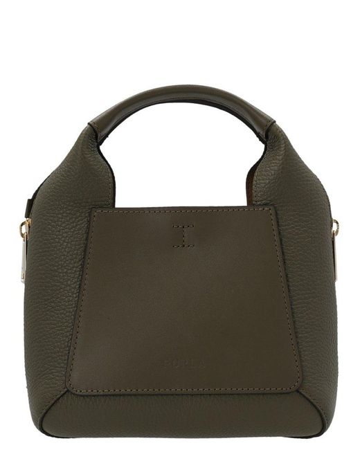 Furla Leather Gilda Mini Top Handle Bag in Green | Lyst Australia